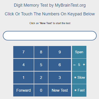 MindCrowd Memory Test • Online Brain Scientific Research